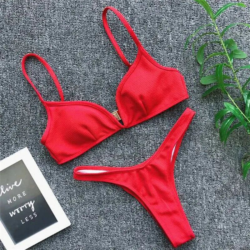 Bikini Femme Bandage Push-Up | Maillot de Bain 2 Pièces