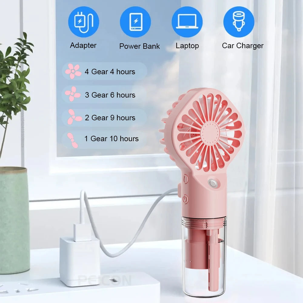 Ventilateur Humidificateur Portable USB — Fraîcheur & Hydratation