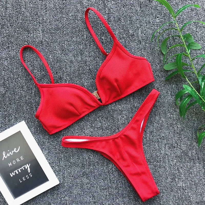 Bikini Femme Bandage Push-Up | Maillot de Bain 2 Pièces