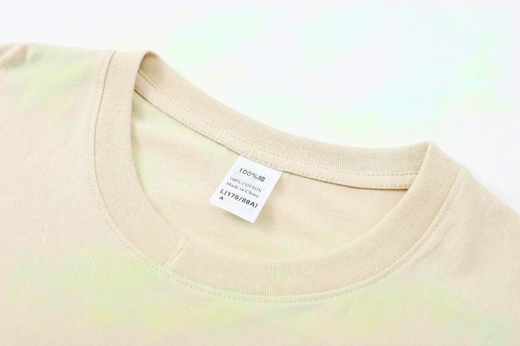 T-shirt Blanc Oversize Unisexe | Coton Uni Rétro Manches Courtes