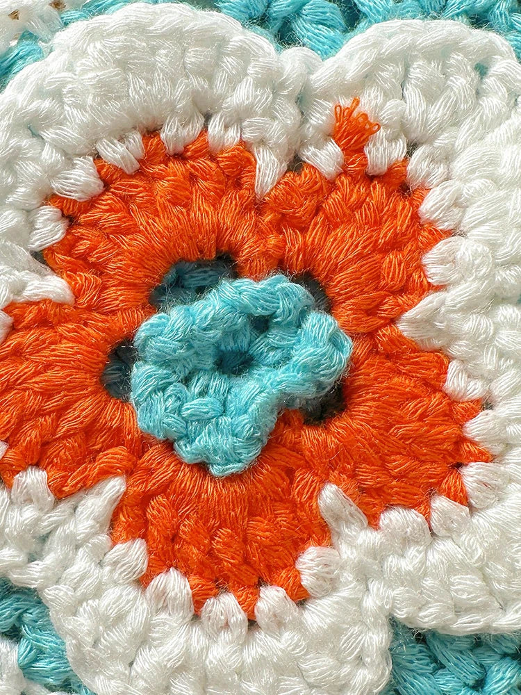 Micro Bikini Crochet Fleurs Femme | Bonnets Ajustables Sexy