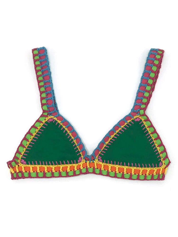 Bikini Crochet Femme | Maillot de Bain Bohème 2 Pièces