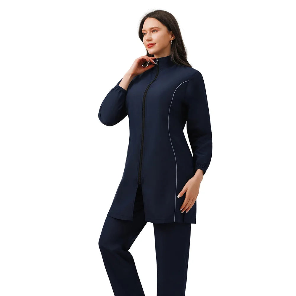 Burkini Femme 3 Pièces | Maillot de Bain Couvrant Manches Longues