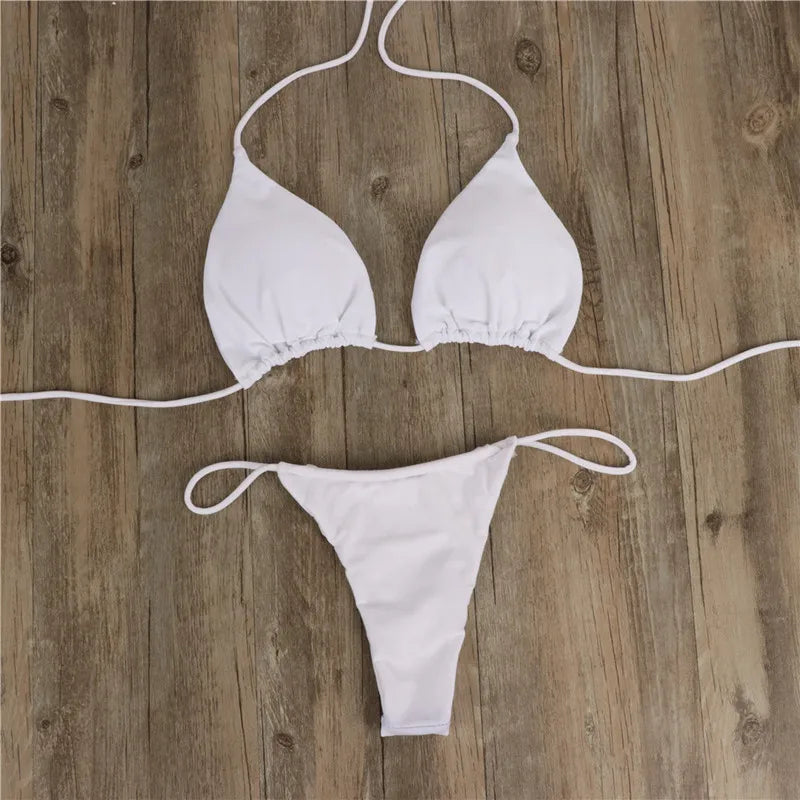 Bikini Bretelles Tressées Femme | Fines Bretelles Toutes Morphologies