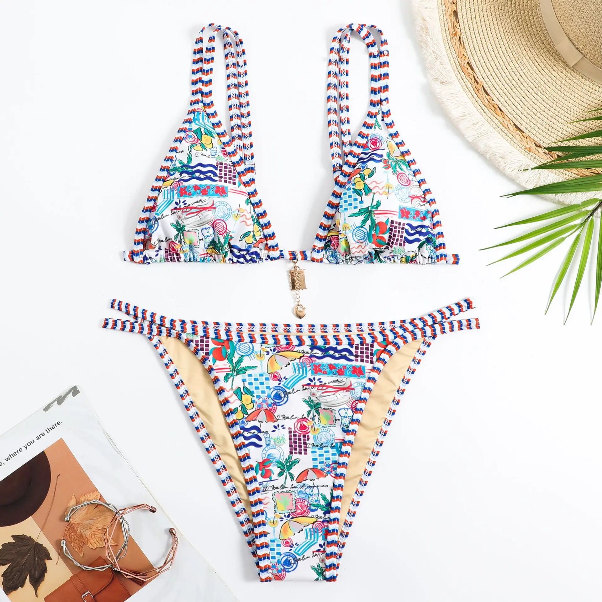 Bikini Imprimé Bohème Femme | 2 Pièces Rembourrage Amovible