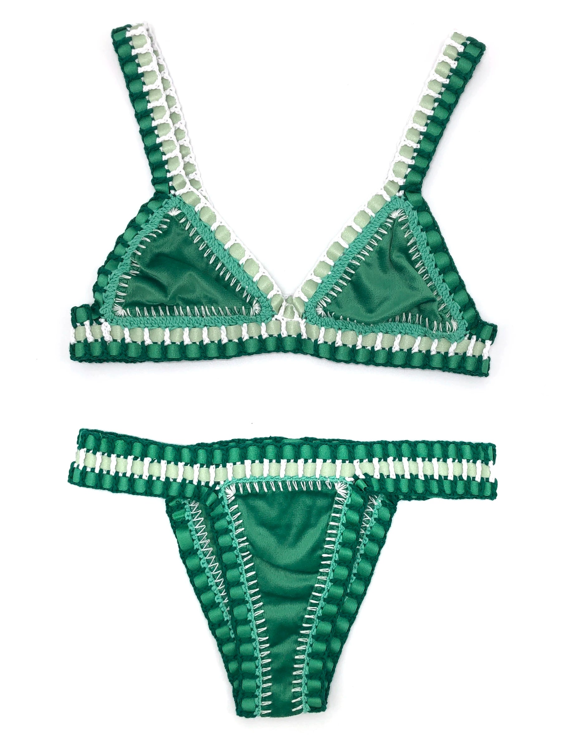 Bikini Crochet Femme | Maillot de Bain Bohème 2 Pièces