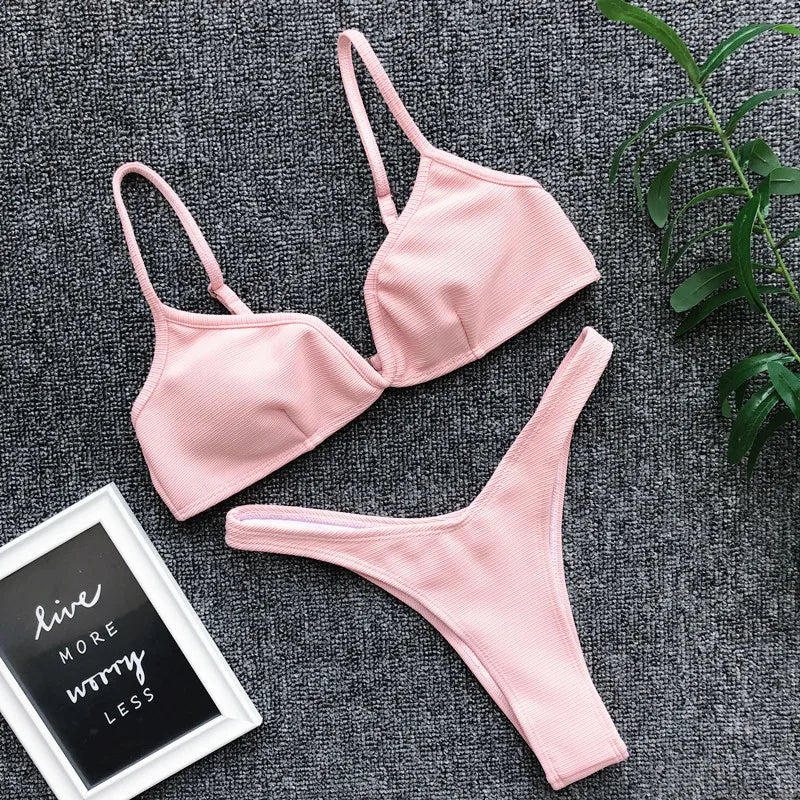 Bikini Femme Bandage Push-Up | Maillot de Bain 2 Pièces
