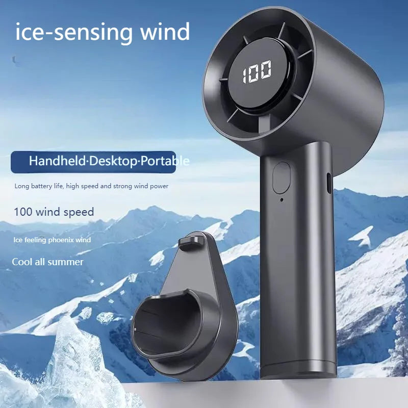 Ventilateur Portable LED Réfrigérant — Fraîcheur & Ambiance