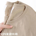 T-shirt Basique Col Rond Unisexe | 100% Coton Uni Grande Taille M-4XL