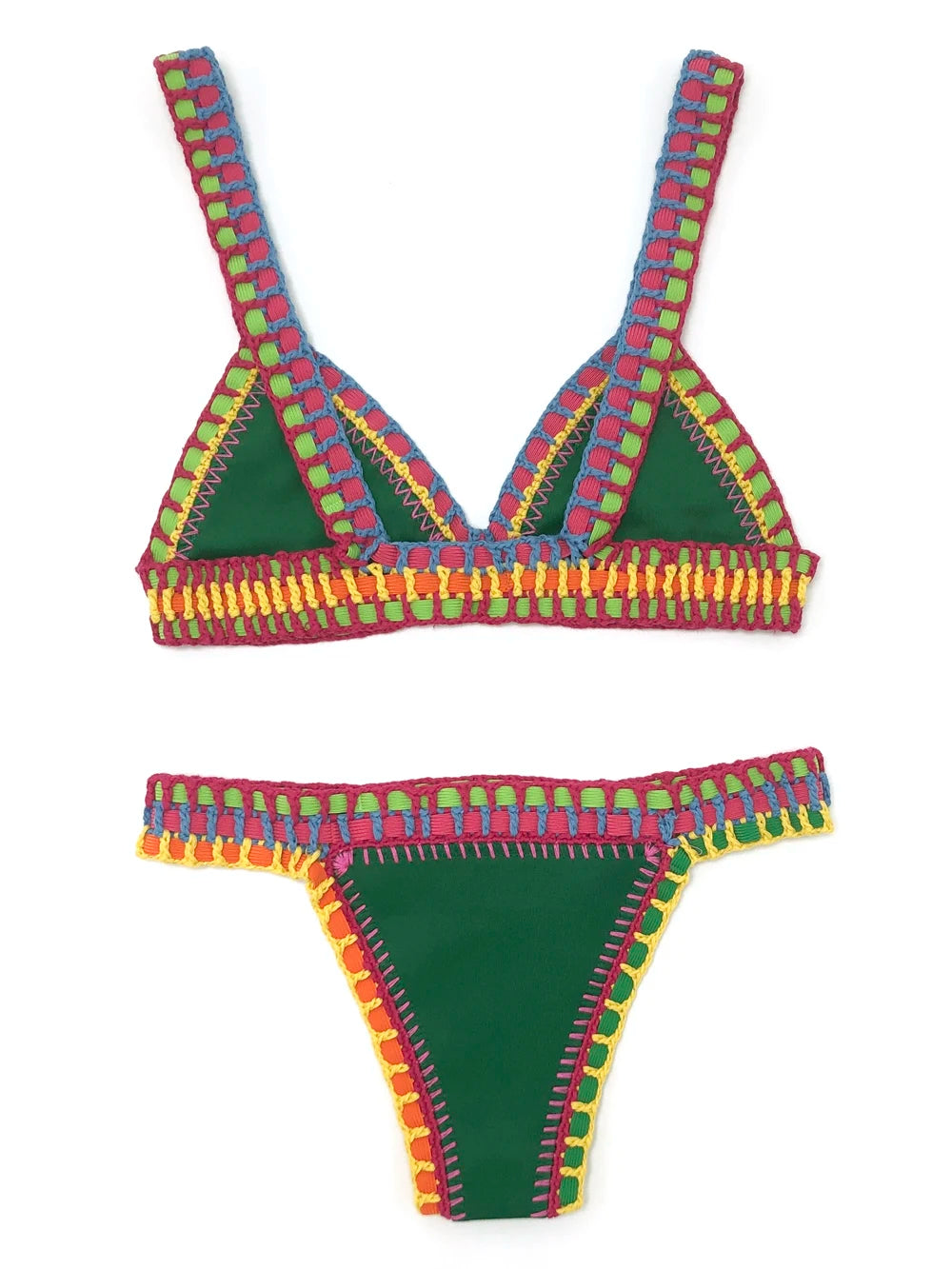 Bikini Crochet Femme | Maillot de Bain Bohème 2 Pièces