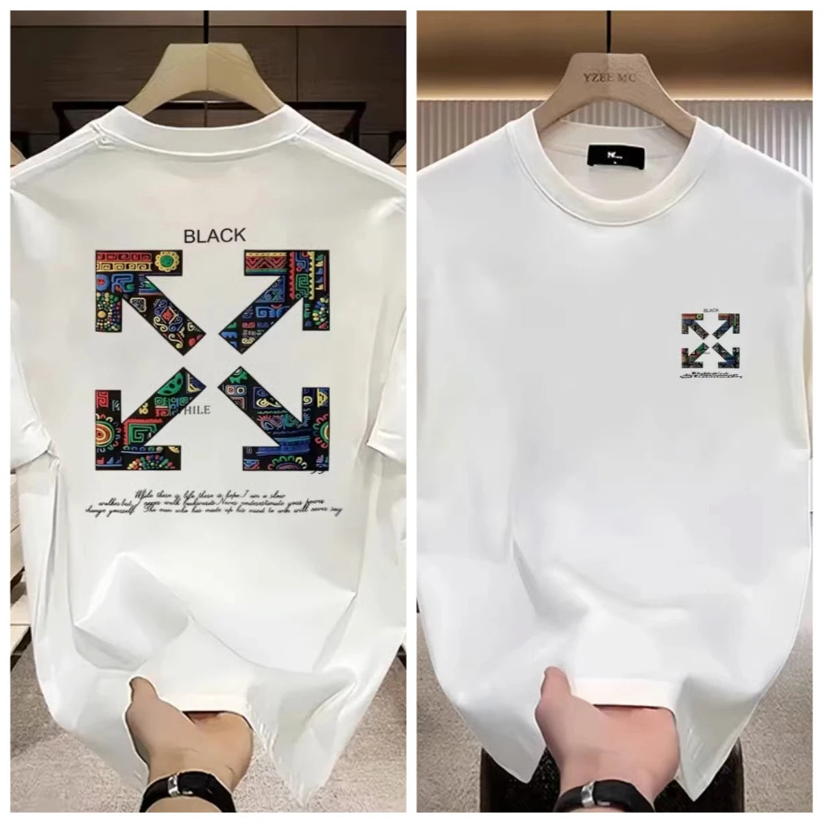 T-shirt 100% Coton Unisexe | Coupe Loose Été Manches Courtes