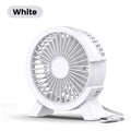 Ventilateur de Bureau USB Rechargeable — Puissant & Silencieux
