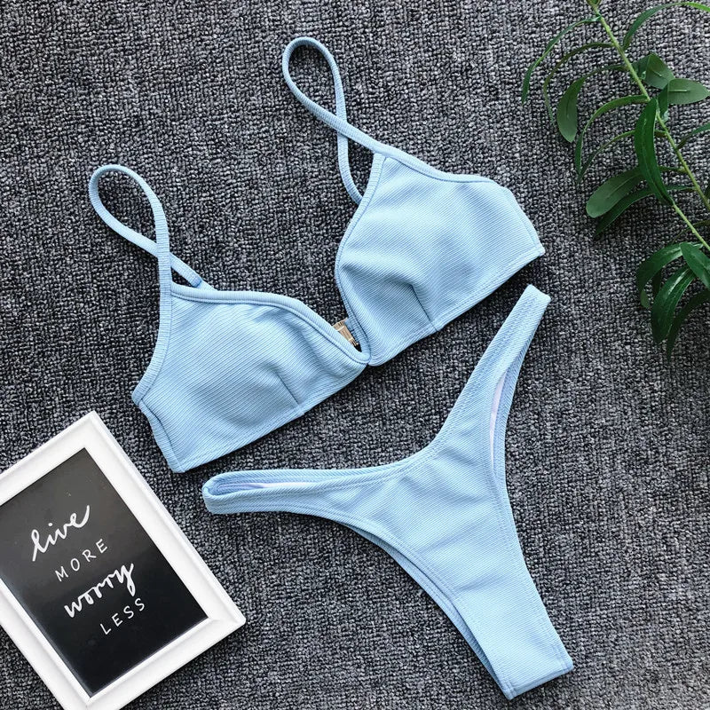 Bikini Femme Bandage Push-Up | Maillot de Bain 2 Pièces
