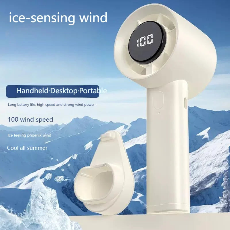 Ventilateur Portable LED Réfrigérant — Fraîcheur & Ambiance