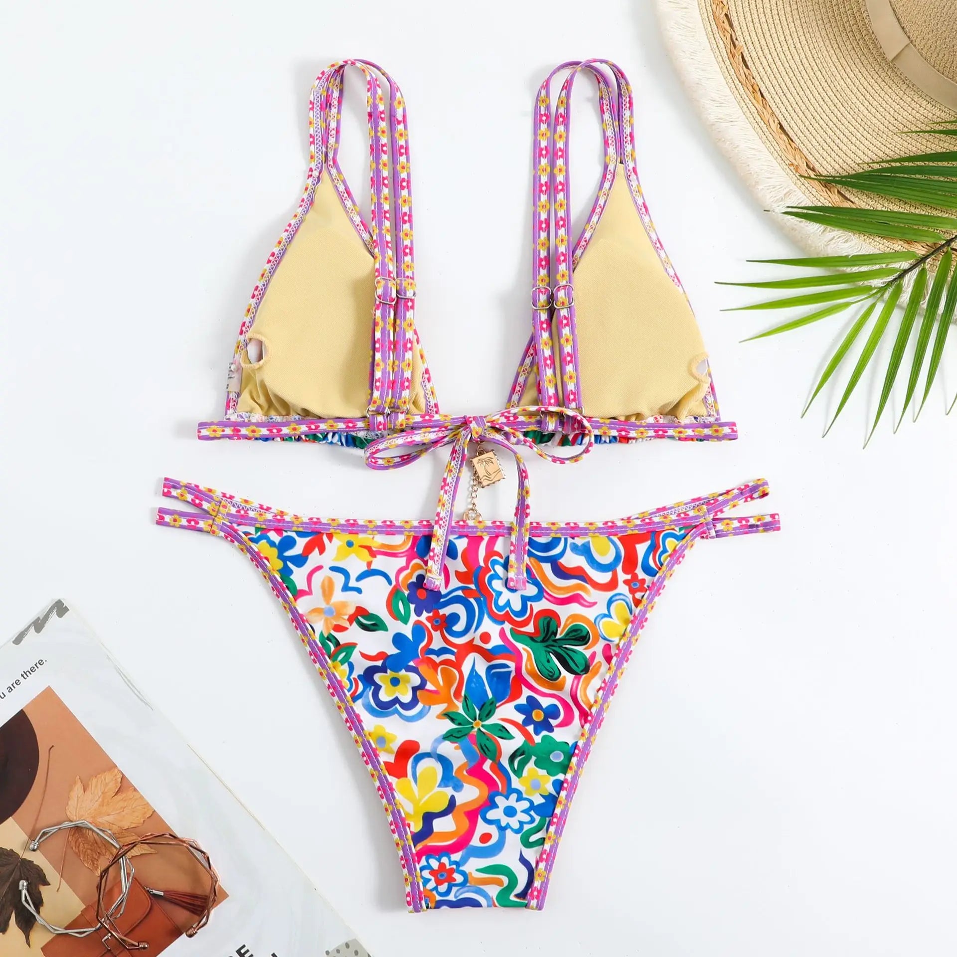 Bikini Imprimé Bohème Femme | 2 Pièces Rembourrage Amovible