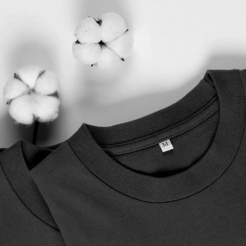 T-shirt 100% Coton Unisexe | Coupe Loose Été Manches Courtes