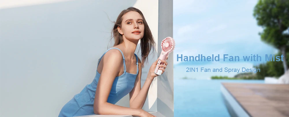 Ventilateur Humidificateur Portable USB — Fraîcheur & Hydratation