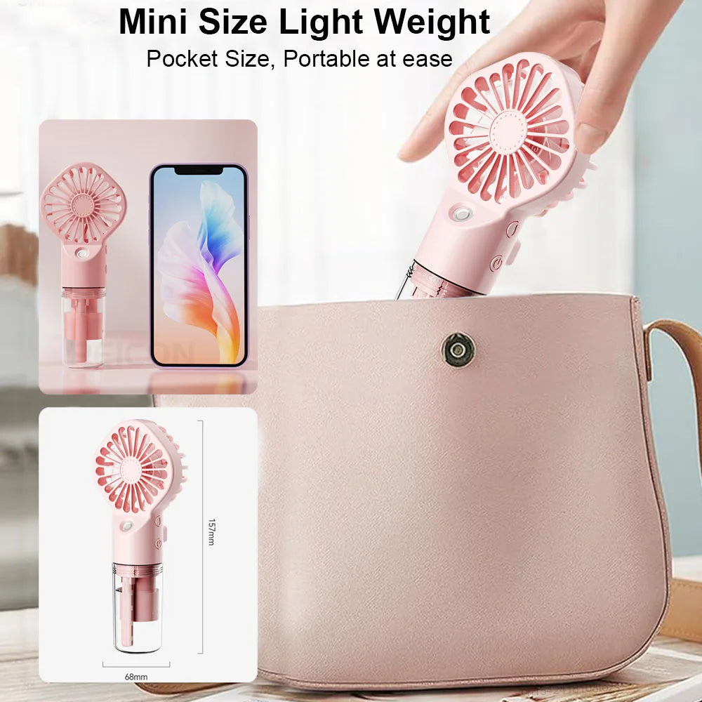 Ventilateur Humidificateur Portable USB — Fraîcheur & Hydratation