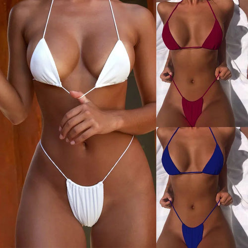 Bikini Bretelles Tressées Femme | Fines Bretelles Toutes Morphologies