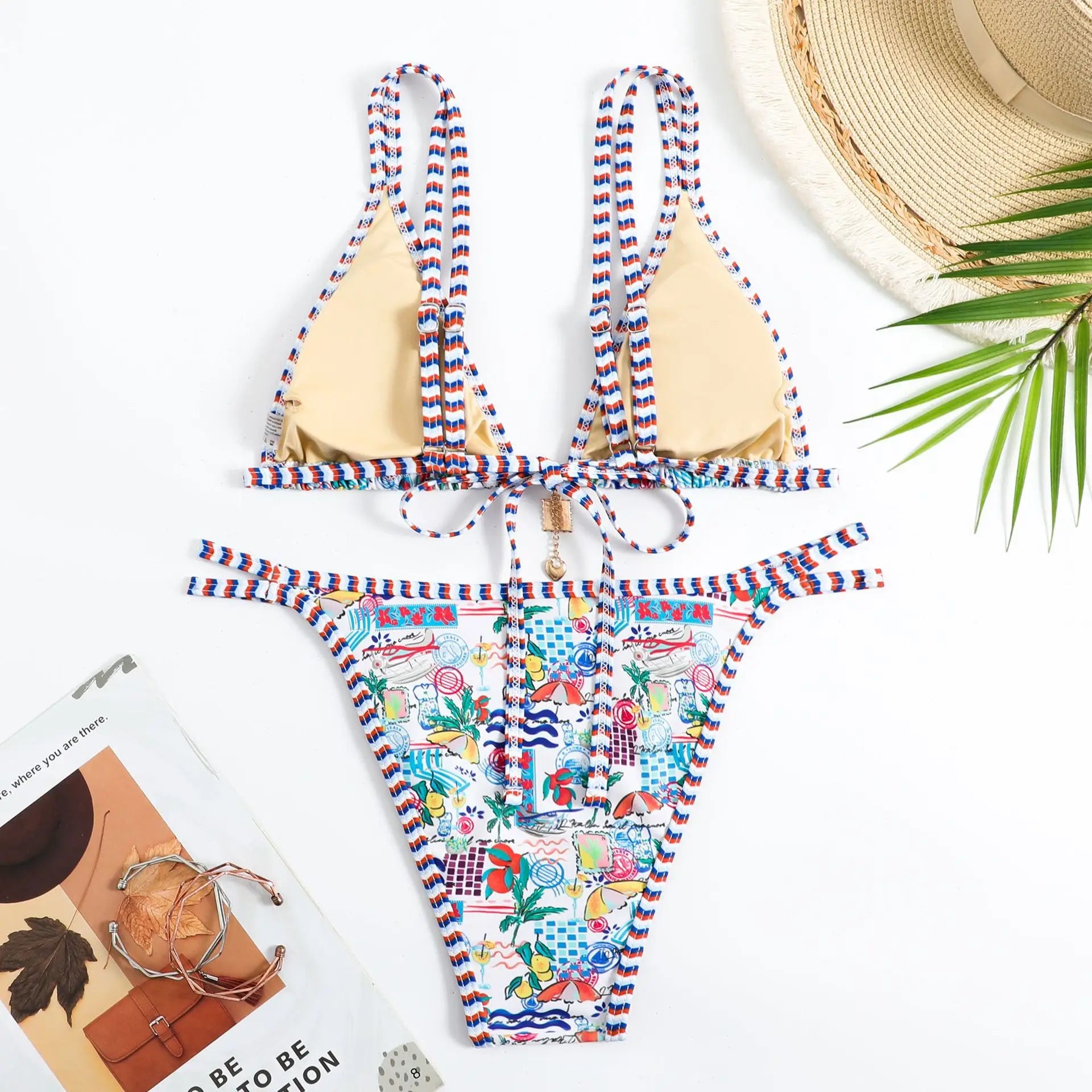Bikini Imprimé Bohème Femme | 2 Pièces Rembourrage Amovible