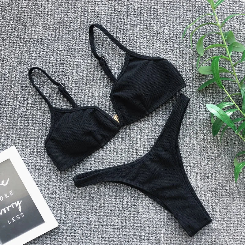 Bikini Femme Bandage Push-Up | Maillot de Bain 2 Pièces