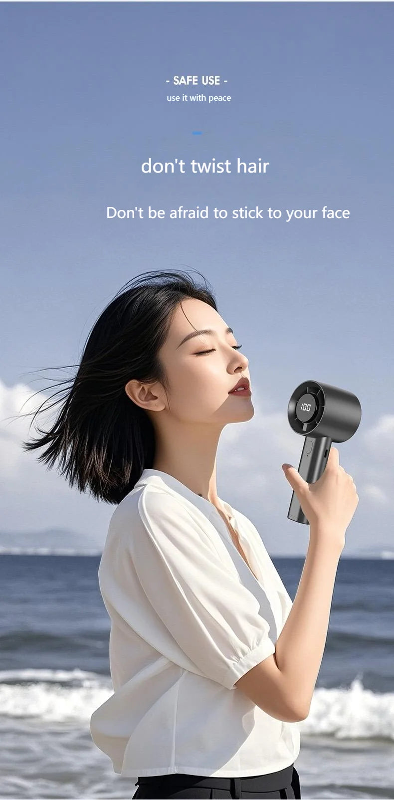 Ventilateur Portable LED Réfrigérant — Fraîcheur & Ambiance