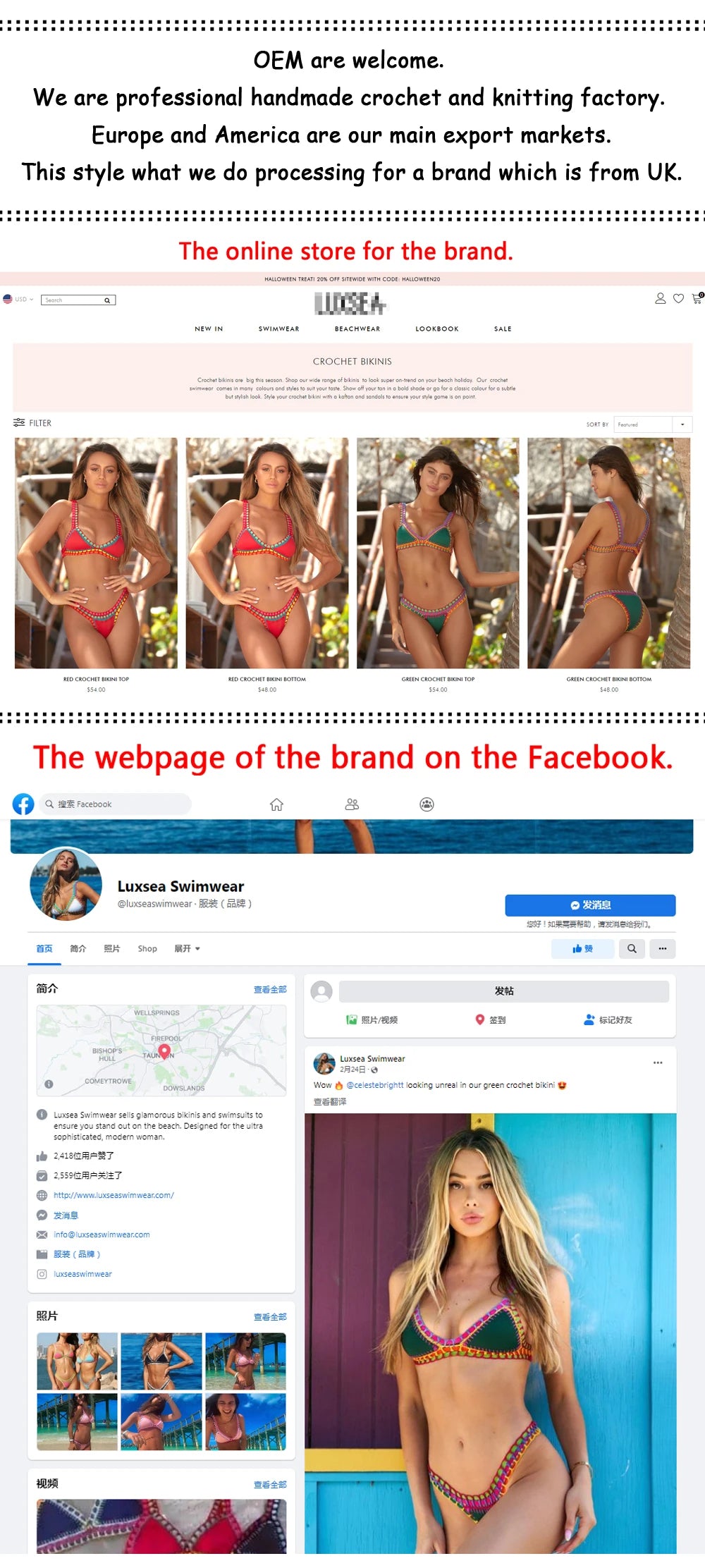 Bikini Crochet Femme | Maillot de Bain Bohème 2 Pièces