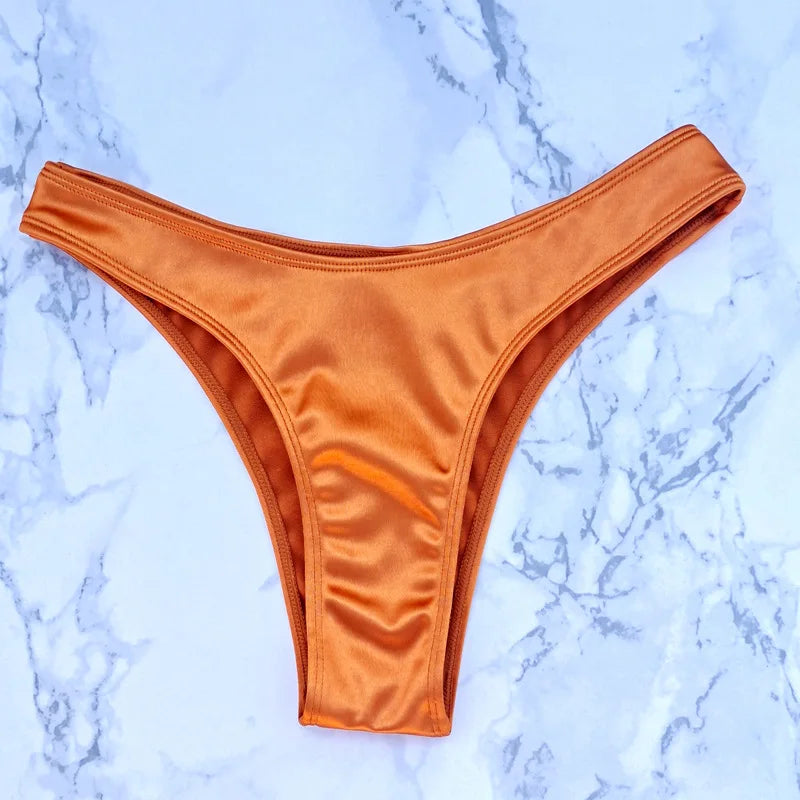 Bikini Taille Haute Femme | Bandeau Push-Up Gainant