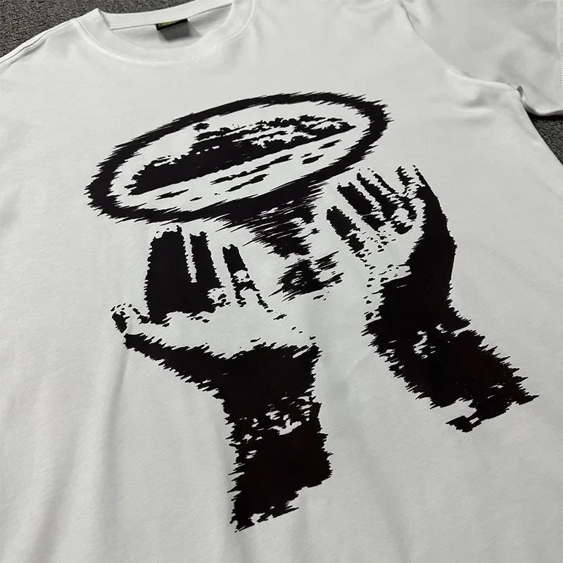 T-shirt Imprimé Oversize Unisexe | Style Streetwear Avant-Garde