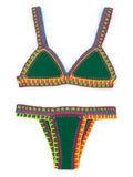 Bikini Crochet Femme | Maillot de Bain Bohème 2 Pièces