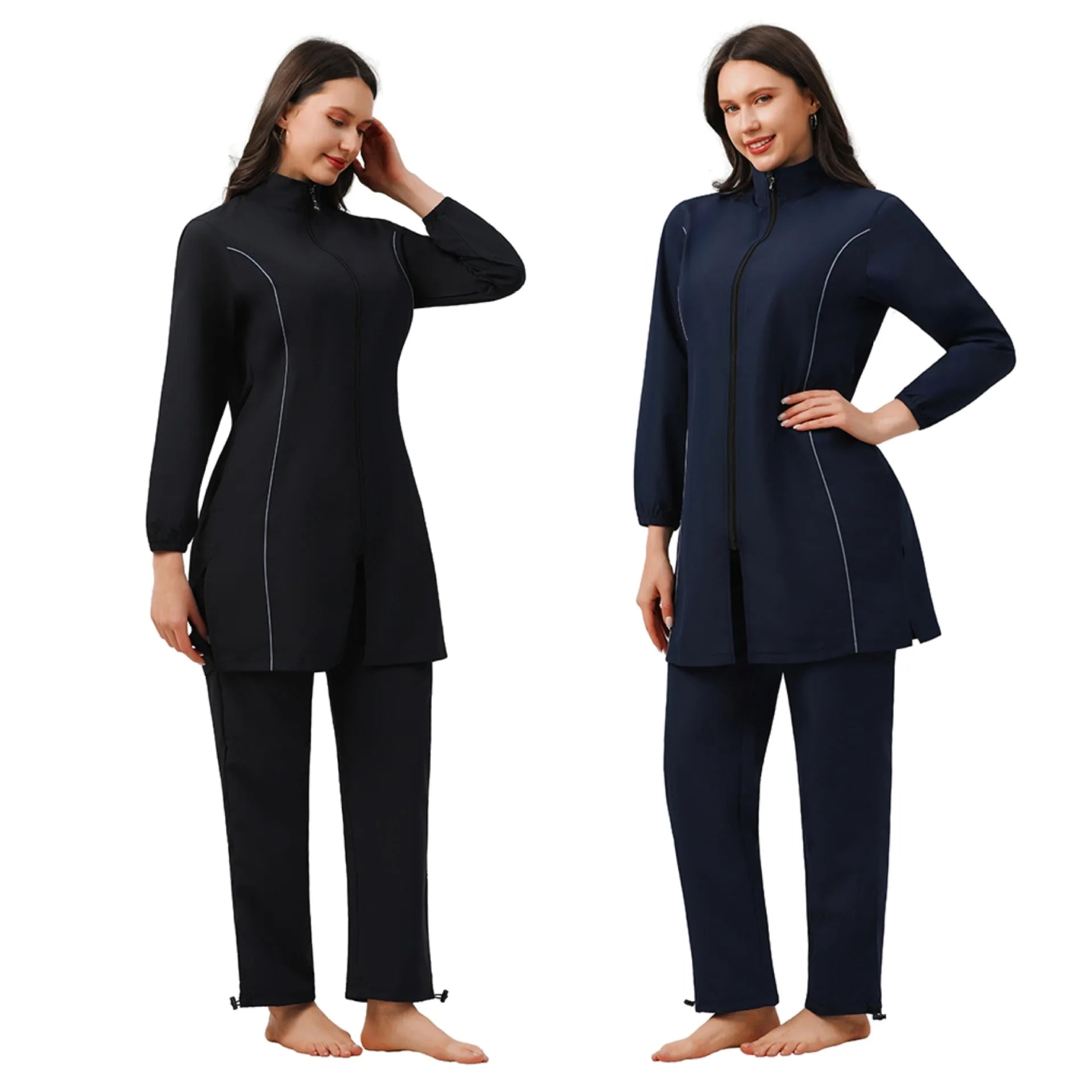 Burkini Femme 3 Pièces | Maillot de Bain Couvrant Manches Longues
